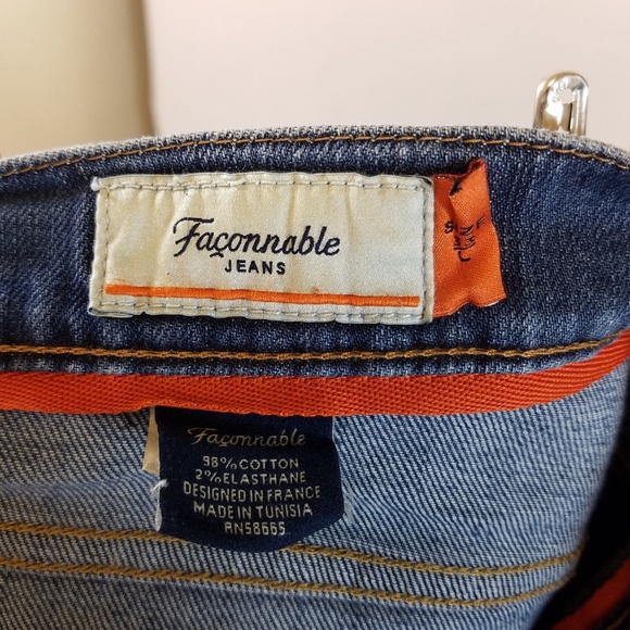 Facconable Mens Jeans Modele F40 Size 33 x 36 - Picture 3 of 7